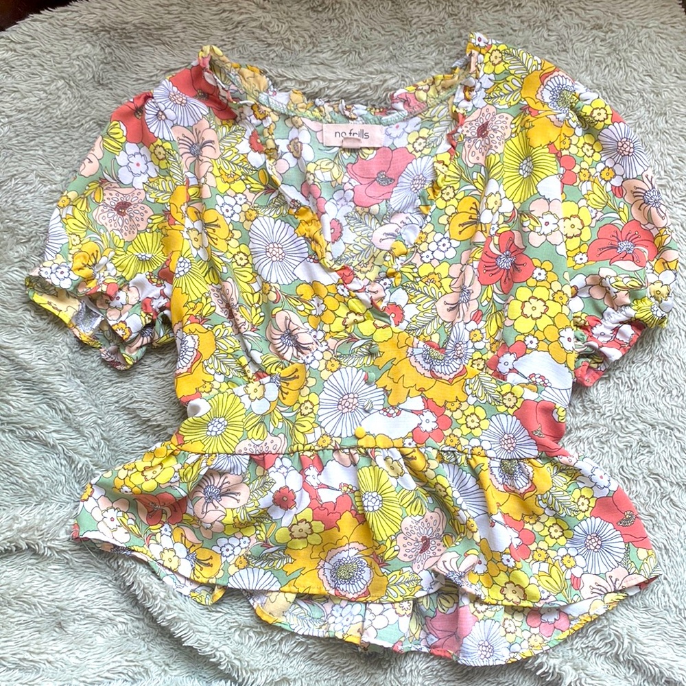 Floral Cropped Blouse